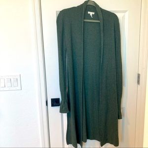 Green Comfy Midi Cardigan